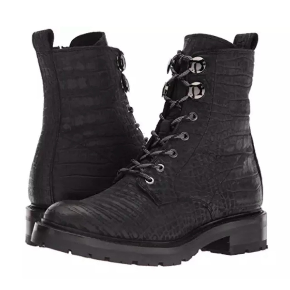 FRYE Julie Hook Vintage Leather Combat Boots New without box